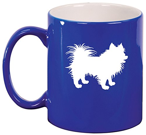Ceramic Coffee Tea Mug Cup Pomeranian (Blue)