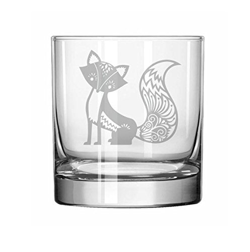 11 oz Rocks Whiskey Highball Glass Fancy Fox
