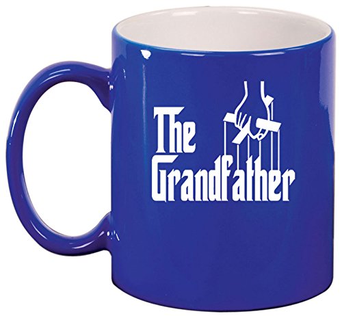 Ceramic Coffee Tea Mug Cup The Grandfather (Blue)