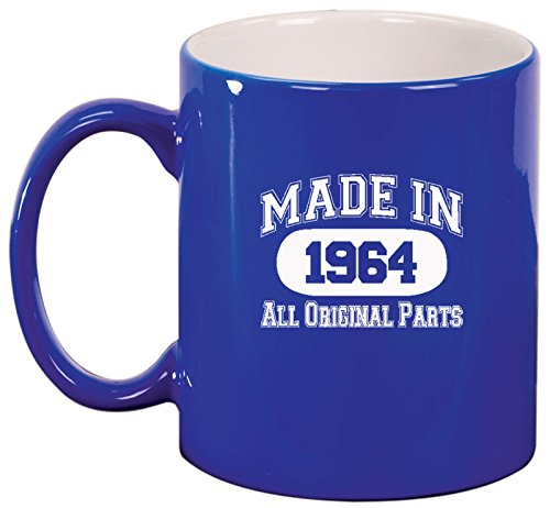 Ceramic Coffee Tea Mug Made in 1964 (Blue)