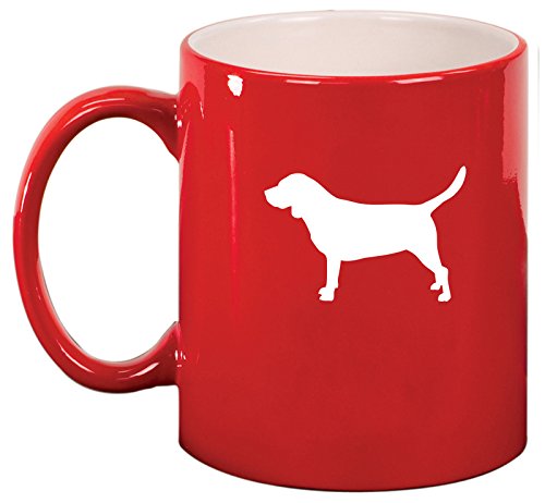 Ceramic Coffee Tea Mug Cup Beagle (Red)