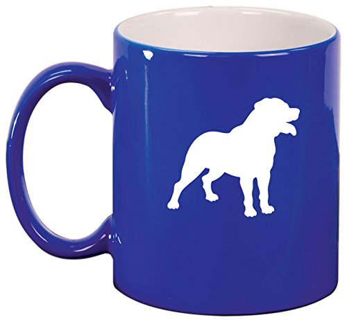 Ceramic Coffee Tea Mug Cup Rottweiler (Blue)