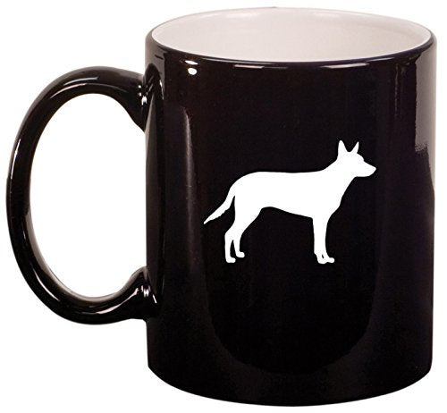 Ceramic Coffee Tea Mug Cup Australian Kelpie (Black)