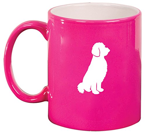 Ceramic Coffee Tea Mug Goldendoodle (Pink)