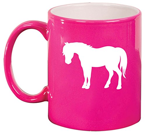 Ceramic Coffee Tea Mug Cup Pony (Pink)