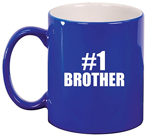 Ceramic Coffee Tea Mug #1 Brother (Blue)