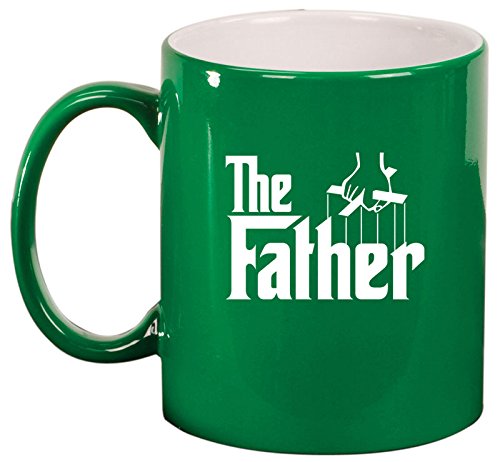 Ceramic Coffee Tea Mug Cup The Father Dad Father's Day Gift (Green)