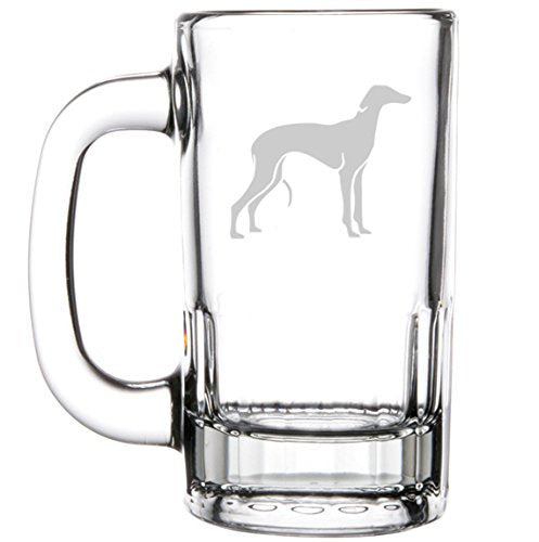 12oz Beer Mug Stein Glass Greyhound