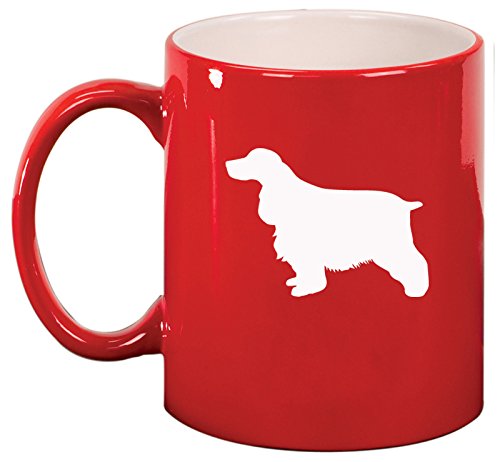 Ceramic Coffee Tea Mug Cocker Spaniel (Red)