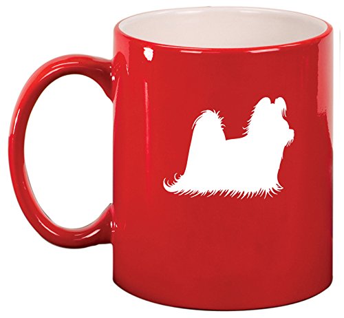 Ceramic Coffee Tea Mug Cup Shih Tzu (Red)