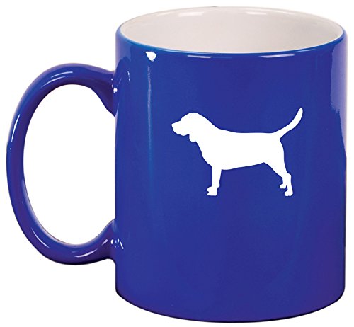 Ceramic Coffee Tea Mug Cup Beagle (Blue)