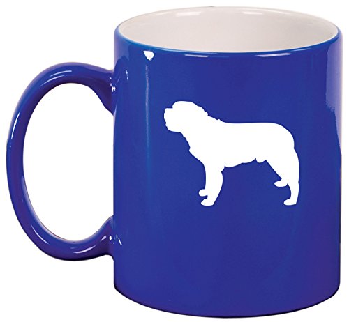 Ceramic Coffee Tea Mug Cup Saint Bernard (Blue)