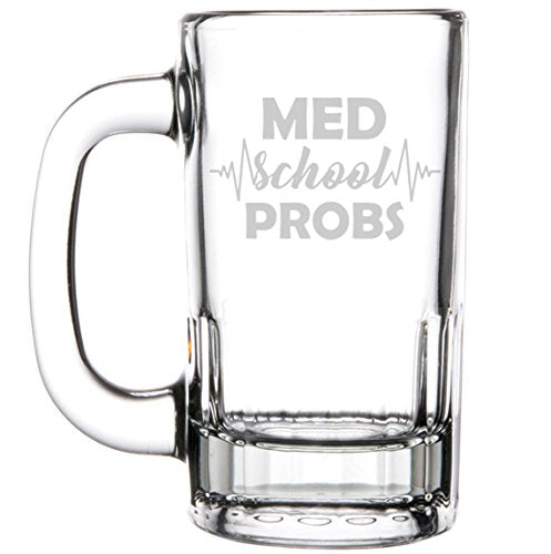 12oz Beer Mug Stein Glass Medical Med School Problems