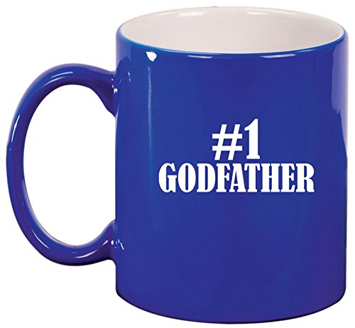 Ceramic Coffee Tea Mug Cup #1 Godfather (Blue)