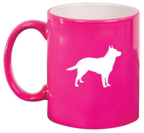 Ceramic Coffee Tea Mug Cup Australian Cattle Dog (Pink)
