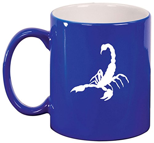 Ceramic Coffee Tea Mug Cup Scorpion (Blue)