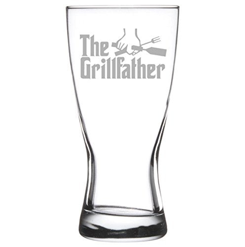 15 oz Beer Pilsner Glass Dad Father The Grillfather