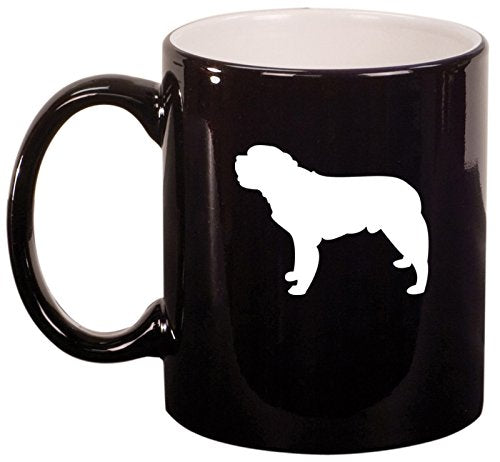 Ceramic Coffee Tea Mug Cup Saint Bernard (Black)