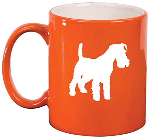 Ceramic Coffee Tea Mug Cup Miniature Schnauzer (Orange)