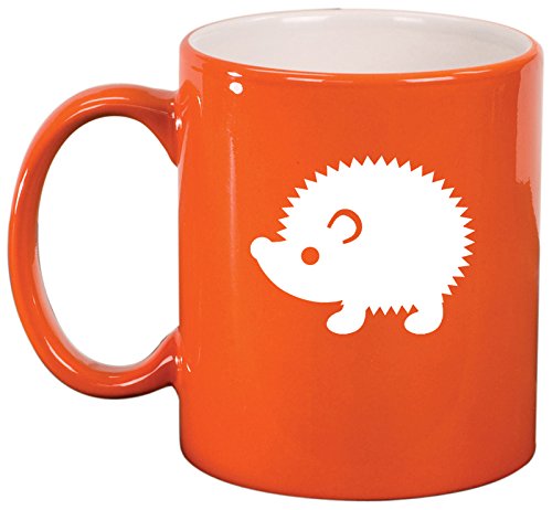 Ceramic Coffee Tea Mug Cup Hedgehog (Orange)