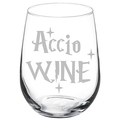 Wine Glass Goblet Accio Wine (17 oz Stemless)