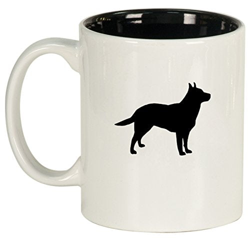 Ceramic Coffee Tea Mug Cup Australian Cattle Dog (White)