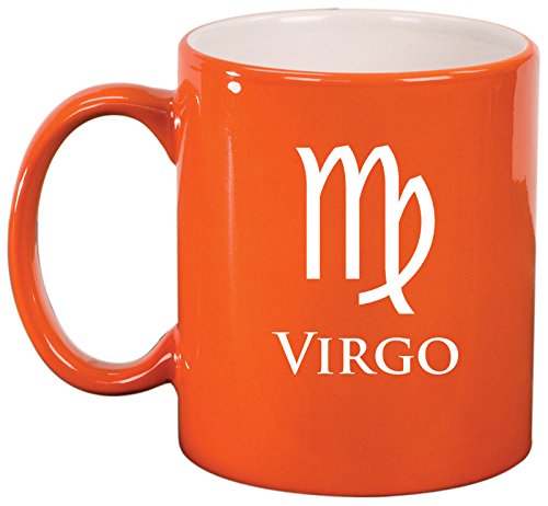 Ceramic Coffee Tea Mug Cup Virgo (Orange)