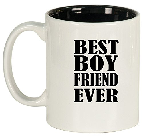 Ceramic Coffee Tea Mug Cup Best Boyfriend Ever (White)