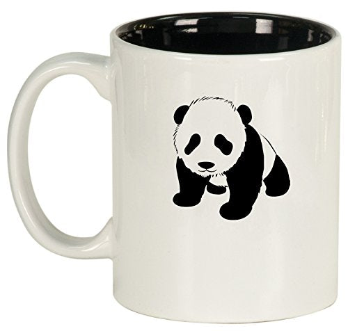Ceramic Coffee Tea Mug Cup Baby Panda (White)