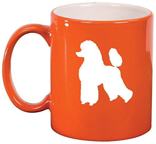 Ceramic Coffee Tea Mug Cup Poodle (Orange)
