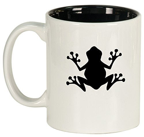 Ceramic Coffee Tea Mug Cup Frog (White)
