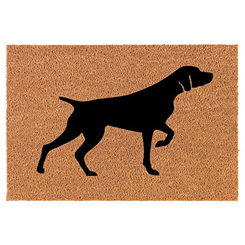 Coir Doormat Front Door Mat New Home Closing Housewarming Gift German Shorthaired Pointer (24" x 16" Small)