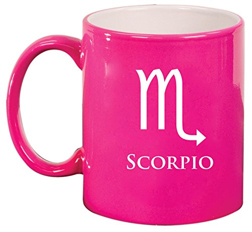 Ceramic Coffee Tea Mug Cup Scorpio (Pink)