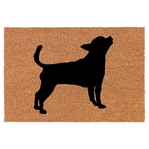Coir Doormat Front Door Mat New Home Closing Housewarming Gift Chihuahua (24" x 16" Small)