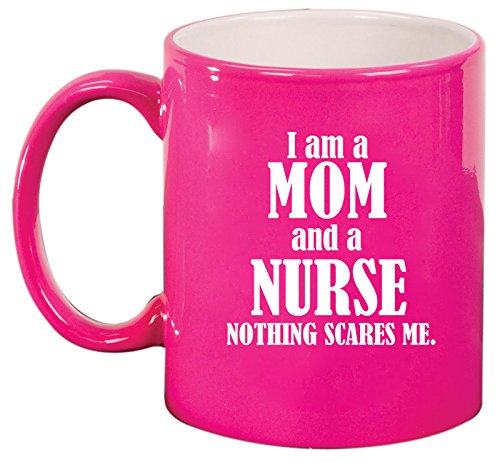 Ceramic Coffee Tea Mug Cup Nurse Mom (Pink)