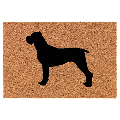 Coir Doormat Front Door Mat New Home Closing Housewarming Gift Cane Corso (24" x 16" Small)