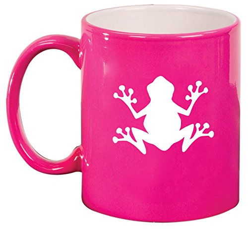 Ceramic Coffee Tea Mug Cup Frog (Pink)