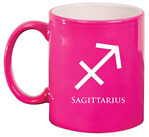 Ceramic Coffee Tea Mug Cup Sagittarious (Pink)