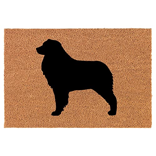 Coir Doormat Front Door Mat New Home Closing Housewarming Gift Australian Shepherd (30" x 18" Standard)