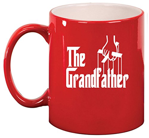Ceramic Coffee Tea Mug Cup The Grandfather (Red)