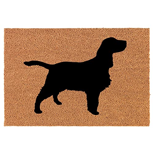 Coir Doormat Front Door Mat New Home Closing Housewarming Gift Springer Spaniel (24" x 16" Small)