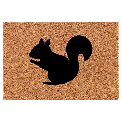 Coir Doormat Front Door Mat New Home Closing Housewarming Gift Squirrel (30" x 18" Standard)