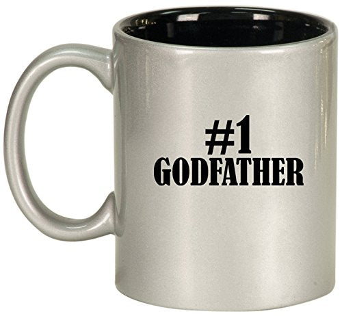 Ceramic Coffee Tea Mug Cup #1 Godfather (Silver)