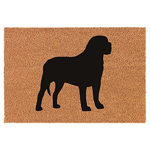 Coir Doormat Front Door Mat New Home Closing Housewarming Gift Mastiff Dog (24" x 16" Small)