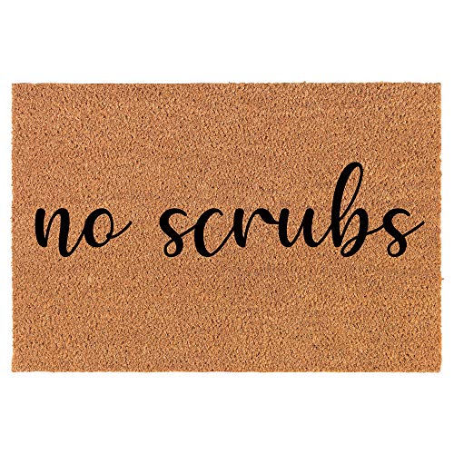 Coir Doormat Front Door Mat New Home Closing Housewarming Gift No Scrubs (24" x 16" Small)