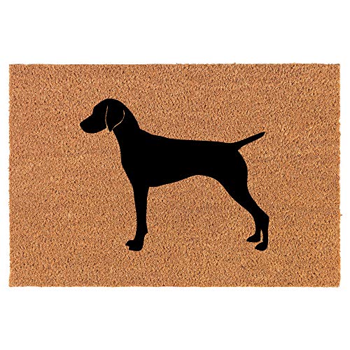 Coir Doormat Front Door Mat New Home Closing Housewarming Gift Vizsla (24" x 16" Small)