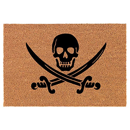 Coir Doormat Front Door Mat New Home Closing Housewarming Gift Pirate (30" x 18" Standard)
