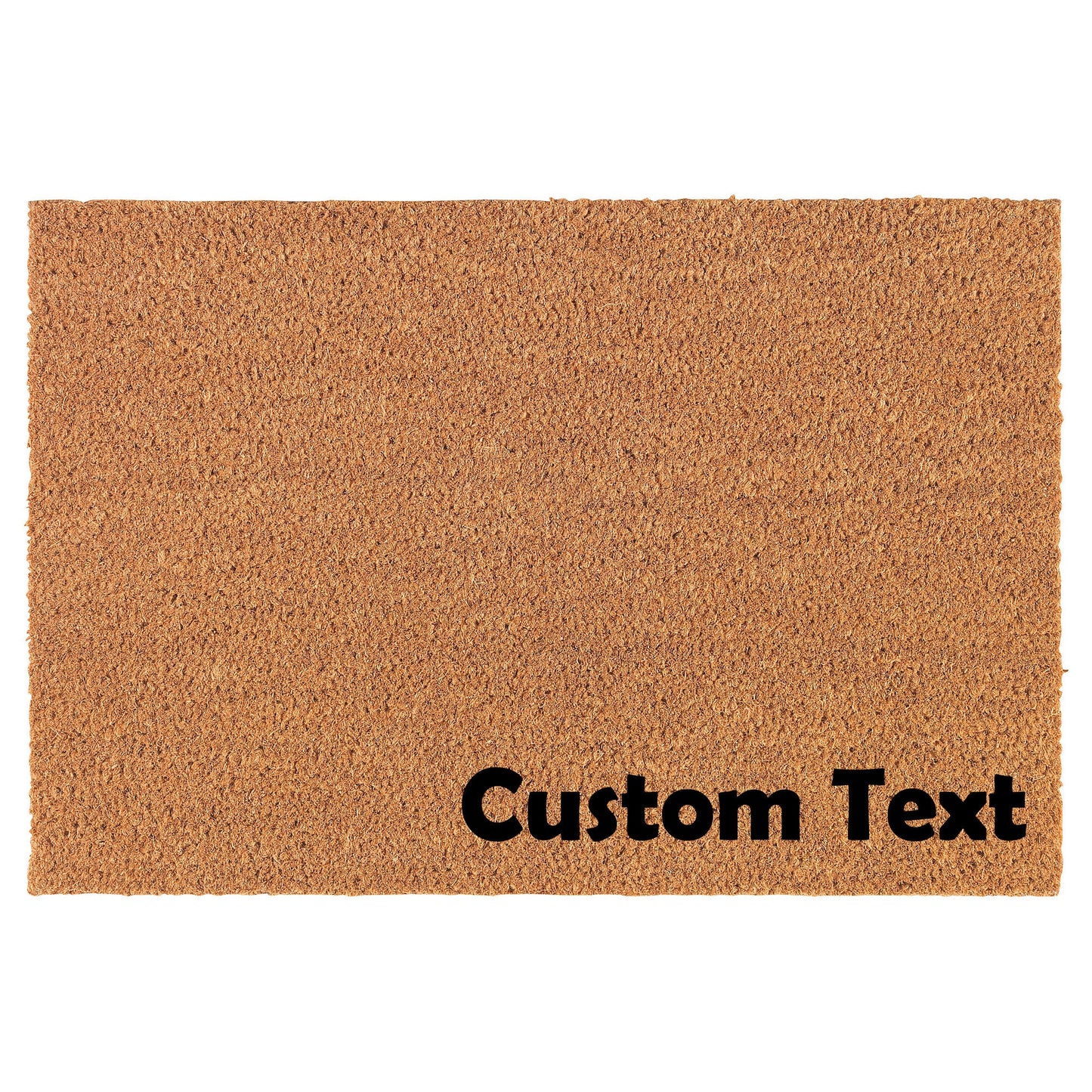 Custom Text Corner Personalized Coir Doormat Welcome Front Door Mat New Home Closing Housewarming Gift