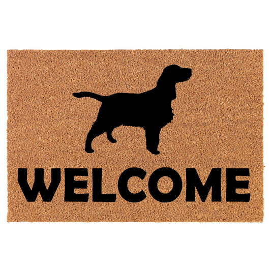 Coir Doormat Front Door Mat New Home Closing Housewarming Gift Welcome Springer Spaniel (30" x 18" Standard)