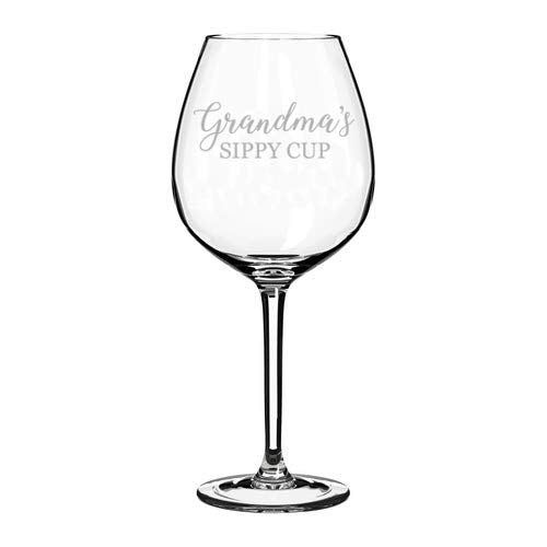 Wine Glass Goblet Grandma's Sippy Cup Grandmother Funny (20 oz Jumbo)